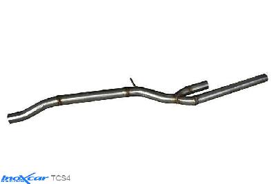 IX TCS4, Audi A4 (B5) S4 2.7 BITURBO (265PK) 1998-2001, Inoxcar Direct central pipe Stainless steel, Without E.E.C. homologation