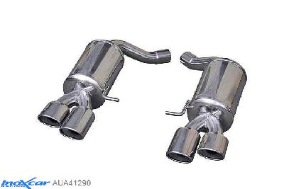 IX AUA41290, Audi A4 (B8) S4 AVANT 3.0 TFSI (333PK) 2009-, Inoxcar Rear silencer 2X90X70mm Left and Right Stainless steel, Without E.E.C. homologation