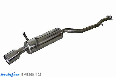 IX BME3601102, BMW 3 serie (E36) 316 1992-1998, Inoxcar Rear silencer 1X102mm Stainless steel, With E.E.C. homologation