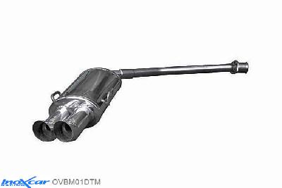 IX OVBM01DTM, BMW 3 serie (E36) 320i 1992-, Inoxcar Rear silencer 2XDTM Stainless steel, With E.E.C. homologation