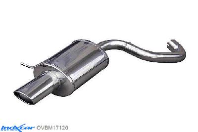 IX OVBM17120, BMW 3 serie (E90/E91/E92/E93) E81 Touring 320D (177PK) 2005-, Inoxcar Rear silencer 1X120X80mm Stainless steel