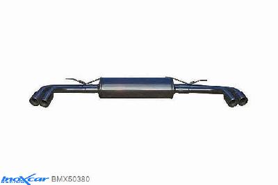 IX BMX50380, BMW X5 (E70) 3.0D (235PK) 2007-, Inoxcar Rear silencer 2X80mm Left and Right Stainless steel, With E.E.C. homologation