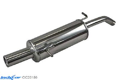 IX CIC20180, Citroen C2 (J) 1.1 (60PK) 2003- Diameter 40mm, Inoxcar Rear silencer 1X80mm Stainless steel, With E.E.C. homologation