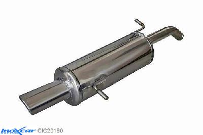 IX CIC20190, Citroen C2 (J) 1.1 (60PK) 2003- Diameter 40mm, Inoxcar Rear silencer 1X90X70mm Stainless steel, With E.E.C. homologation