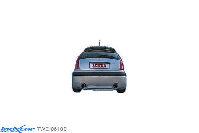 IX TWCI06102, Citroen C3 (F) 1.4 (75PK) 2001-2008 Diameter 42mm, Inoxcar Rear Rear silencerencer left / right 1X102mm Stainless steel, With E.E.C. homologation