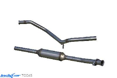 IX TCC4S, Citroen C4 (L) 1.6 16V (110PK) 2005-, Inoxcar Central pipe with silencer Stainless steel, Without E.E.C. homologation