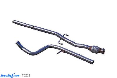 IX TCDS, Citroen DS3 1.6i 16V TURBO (155PK) 2010-  , Diameter 50mm, Inoxcar Direct central pipe (FLEX) Stainless steel, Without E.E.C. homologation