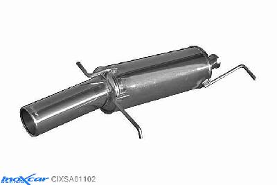 IX CIXSA01102, Citroen Xsara (N) 1.4 (75PK) -2003, Inoxcar Rear silencer 1X102mm Stainless steel, With E.E.C. homologation