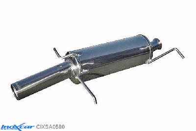 IX CIXSA0580, Citroen Xsara (N) 1.9 TD (90PK) -1998, Inoxcar Rear silencer 1X80mm Stainless steel, Without E.E.C. homologation