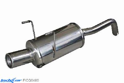 IX FICQ0480, Fiat 500 (312) 1.3 MJET (75PK) 2007- Diameter 42mm, Inoxcar Rear silencer 1X80mm Stainless steel, With E.E.C. homologation