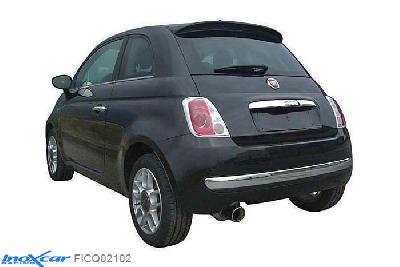 IX FICQ02102, Fiat 500 (312) 1.4 16V (100PK) 2007- Diameter 48mm, Inoxcar Rear silencer 1X102mm Stainless steel, With E.E.C. homologation