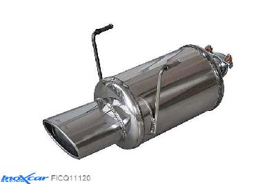 IX FICQ11120, Fiat 500 (312) Restyling 2013-  , 1.2 (69PK), Inoxcar Rear silencer 1X120X80mm Stainless steel, With E.E.C. homologation