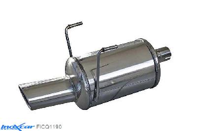 IX FICQ1190, Fiat 500 (312) Restyling 2013-  , 1.2 (69PK), Inoxcar Rear silencer 1X90X70mm Stainless steel, With E.E.C. homologation