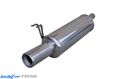 IX FIBR0580, Fiat Bravo I (182) 2.0 20V HGT 1995-1998, Inoxcar Rear silencer 1X80mm Stainless steel, With E.E.C. homologation