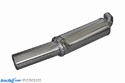 IX FICO03102, Fiat Coupe (175/FA) 2.0 16V TURBO (190PK) 1994-1996, Inoxcar Rear silencer 1X102mm Stainless steel, Without E.E.C. homologation