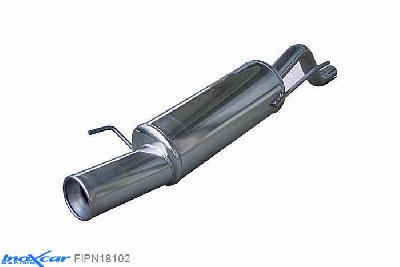 IX FIPN18102, Fiat Grande Punto (199) 1.4 TURBO T-JET (120PK) 2007- Diameter 50mm, Inoxcar Rear silencer 1X102mm Stainless steel, With E.E.C. homologation
