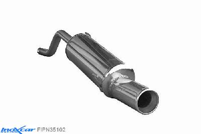 IX FIPN35102, Fiat Punto Evo (199) 1.4 (77PK) 2009, Diameter 42, Inoxcar Rear silencer 1X102mm Stainless steel, V