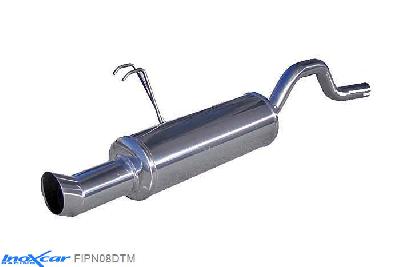 IX FIPN08DTM, Fiat Punto II (188) 1.2 16V SPORTING (80PK) 1999-2003 Diameter 42mm, Inoxcar Rear silencer 1XDTM Stainless steel, With E.E.C. homologation