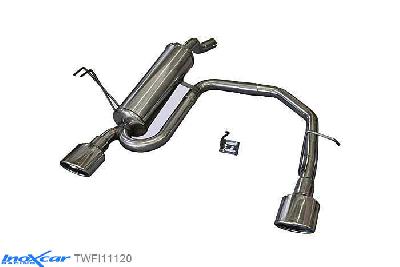 IX TWFI11120, Fiat Punto II (188) 1.3 MJET (70PK) 2003- Diameter 48mm, Inoxcar Rear Rear silencerencer left / right 1X120X80mm Stainless steel, With E.E.C. homologation