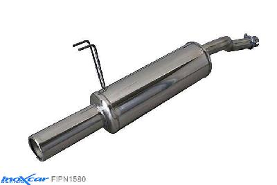 IX FIPN1580, Fiat Punto II (188) 1.3 MJET (70PK) 2003- Diameter 48mm, Inoxcar Rear silencer 1X80mm Stainless steel, With E.E.C. homologation