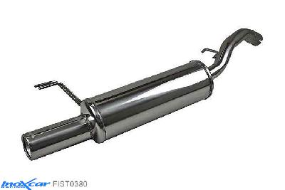 IX FIST0380, Fiat Stilo (192) 1.8 16V (133PK) 2001-2006 Diameter 52mm, Inoxcar Rear silencer 1X80mm Stainless steel, With E.E.C. homologation