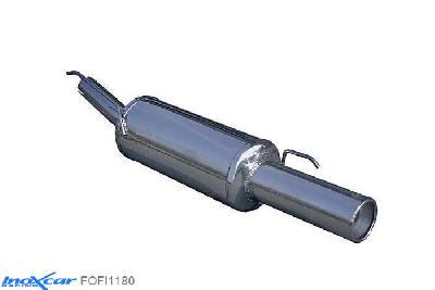 IX FOFI1180, Ford Fiesta III (GFJ) 1.6 (90PK) -1995, Inoxcar Rear silencer 1X80mm Stainless steel, Without E.E.C. homologation