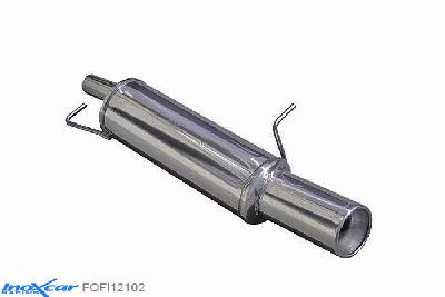IX FOFI12102, Ford Fiesta V (JH1/JD3) 1.4 16V (80PK) 2002- Diameter 45mm, Inoxcar Rear silencer 1X102mm Stainless steel, With E.E.C. homologation