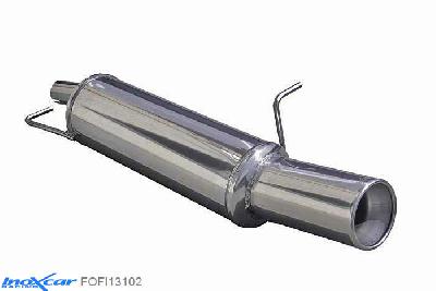IX FOFI13102, Ford Fiesta V (JH1/JD3) 1.6 16V S (100PK) 2005- Diameter 45mm, Inoxcar Rear silencer 1X102mm Stainless steel, With E.E.C. homologation