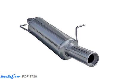 IX FOFI1780, Ford Fiesta V (JH1/JD3) 1.6 TDCi S (90PK) 2005- Diameter 50mm, Inoxcar Rear silencer 1X80mm Stainless steel, With E.E.C. homologation