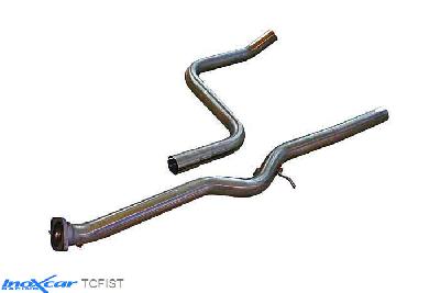 IX TCFIST, Ford Fiesta V (JH1/JD3) 2.0 16V ST (150PK) 2005- Diameter 54mm, Inoxcar Direct central pipe Stainless steel, Without E.E.C. homologation