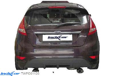 IX TWFO01120, Ford Fiesta VI (JA8) 1.6 16V (120PK) 2009- Diameter 48mm, Inoxcar Rear Rear silencerencer left / right 1X120X80mm Stainless steel, With E.E.C. homologation