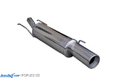 IX FOPU02102, Ford Puma (ECT) 1.7 (125PK) 1997-2001 Diameter 50mm, Inoxcar Rear silencer 1X102mm Stainless steel, With E.E.C. homologation