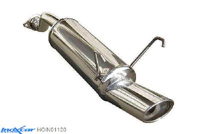 IX HOIN01120, Honda Integra Type-R (DC2) TYPE-R 1.8 (190PK) 1998-2001, Inoxcar Rear silencer 1X120X80mm Stainless steel, With E.E.C. homologation