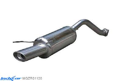 IX MGZR01120, MG ZR (ZR) 105 (103PK) 2001-2005, Inoxcar Rear silencer 1X120X80mm Stainless steel, With E.E.C. homologation