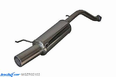 IX MGZR02102, MG ZR (ZR) 160 (160PK) 2001-2005, Inoxcar Rear silencer 1X102mm Stainless steel, With E.E.C. homologation