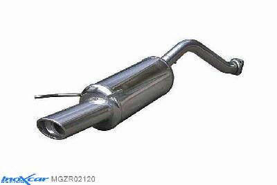 IX MGZR02120, MG ZR (ZR) 160 (160PK) 2001-2005, Inoxcar Rear silencer 1X120X80mm Stainless steel, With E.E.C. homologation