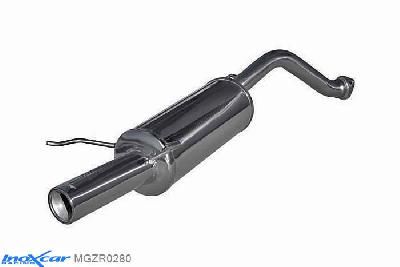 IX MGZR0280, MG ZR (ZR) 160 (160PK) 2001-2005, Inoxcar Rear silencer 1X80mm Stainless steel, With E.E.C. homologation