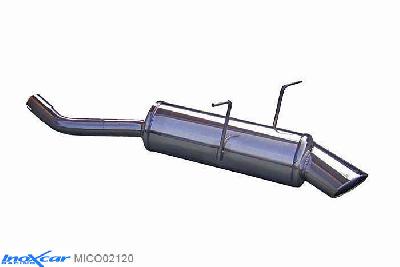 IX MICO02120, Mini Mini (R50/R53) 1.6 (115PK) 2001-2006 Diameter 50mm, (Type R50), Inoxcar Rear silencer 1X120X80mm Stainless steel, With E.E.C. homologation
