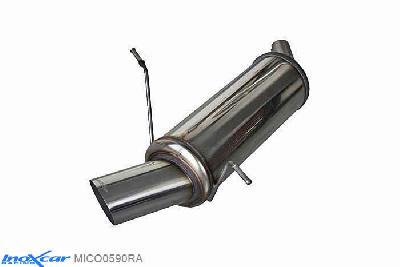 IX MICO0590RA, Mini Mini (R56) 1.4 (diameter 42mm), (Type R56), Inoxcar Rear silencer 1X90 RALLYE Stainless steel, With E.E.C. homologation