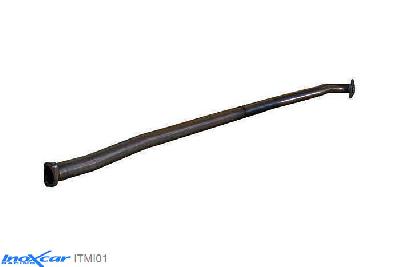 IX ITMI01, Mitsubishi Lancer EVO VIII (CT0) EVO VIII (265PK) 2004-2005 , Diameter 63mm, Inoxcar Direct central pipe Stainless steel, Without E.E.C. homologation