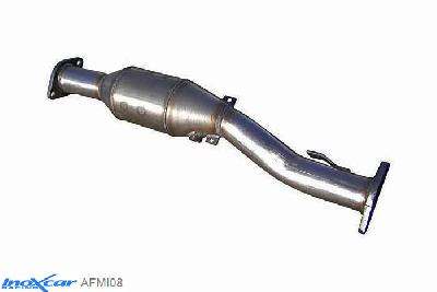 IX AFMI08, Mitsubishi Lancer EVO X EVO X 2.0 TURBO (295PK) 2009-, Inoxcar Catalyst replacement pipe with metal cat Stainless steel, Without E.E.C. homologation