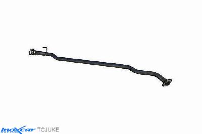 IX TCJUKE, Nissan Juke (F15) 1.6 Turbo 4WD (190PK) 2011-, Inoxcar Direct central pipe Stainless steel, Without E.E.C. homologation