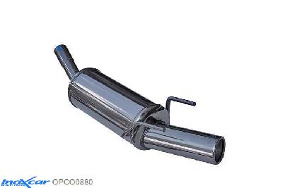 IX OPCO0880, Opel Corsa B 1.6 16V GSI (106PK) 1994-2000 Diameter 45mm, Inoxcar Rear silencer 1X80mm Stainless steel, With E.E.C. homologation