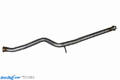 IX TC106A, Peugeot 106 1.6 16V RALLYE / GTI / 1.6 16V 1996-2003, Inoxcar Direct central pipe (EURO3) 2001-- Stainless steel, Without E.E.C. homologation
