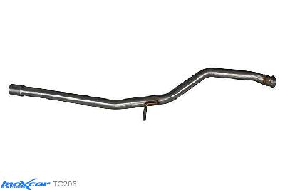 IX TC206, Peugeot 206 2.0 16V GTI (136PK) 1999-2004, Inoxcar Direct central pipe Stainless steel, Without E.E.C. homologation