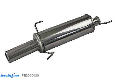 IX PE3060480, Peugeot 306 1.8 16V (110PK) -2001, Inoxcar Rear silencer 1X80mm Stainless steel, With E.E.C. homologation