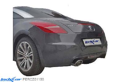 IX PERCZ01150, Peugeot RCZ (4J) 1.6 THP (156PK) 2010-, Inoxcar Rear silencer 1X150X105 OBLIQUO Stainless steel, With E.E.C. homologation