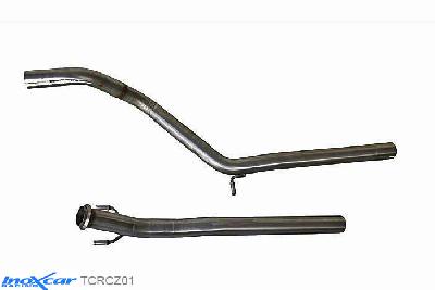 IX TCRCZ01, Peugeot RCZ (4J) 1.6 THP (200PK) 2010-, Inoxcar Direct central pipe (O 63,5) Stainless steel, Without E.E.C. homologation