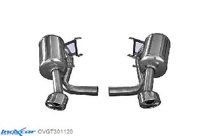 IX OVGT301120, Porsche 911 (996) serie 996 GT3 RS (381PK) 2003-2004, Inoxcar Rear silencer 1X120X80mm OBLIQUO Left and Right Stainless steel, Without E.E.C. homologation