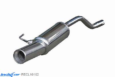 IX RECL10102, Renault Clio II (B) 1.5 DCi (65PK-82PK) 1999- Diameter 45mm, Inoxcar Rear silencer 1X102mm Stainless steel, With E.E.C. homologation